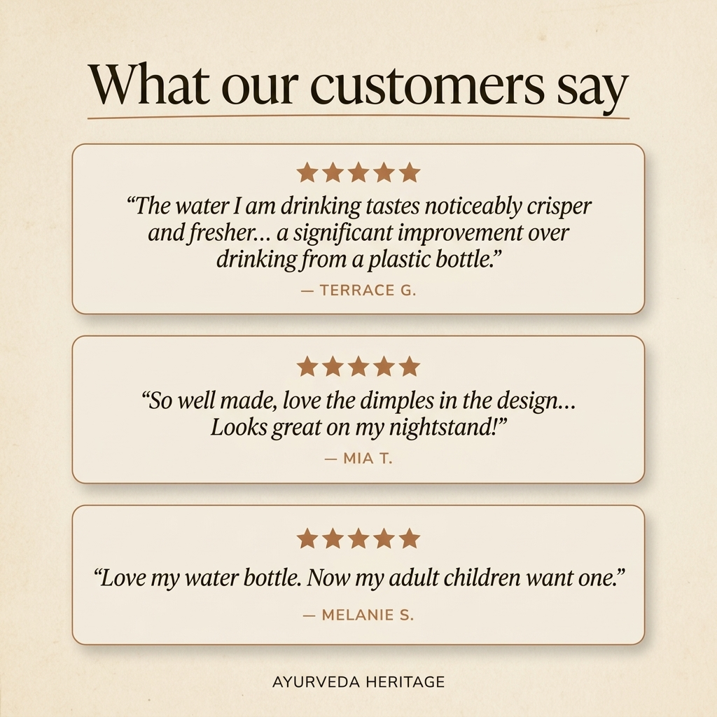 Tamba | Certified Pure Copper Water Bottle - Hand Hammered