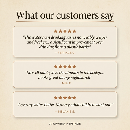 Tamba | Certified Pure Copper Water Bottle - Hand Hammered